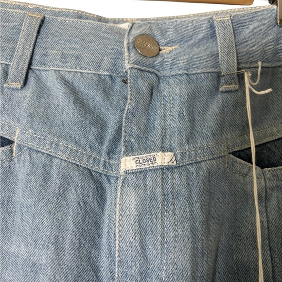 Closed Patchwork Two Tone High Waist Italian Made Jeans Women's 30 NWT $415 - Picture 5 of 7